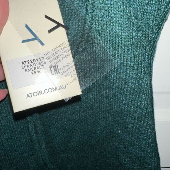 NWTs Atoir Mohair Blend Mock Mini Dress w/ Double Tie Back Size 2 - Picture 5 of 7